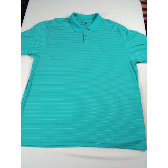 Men's Saddlebred Turquoise/Teal Polo Shirt XLT / Extra Large Tall - Picture 9 of 11